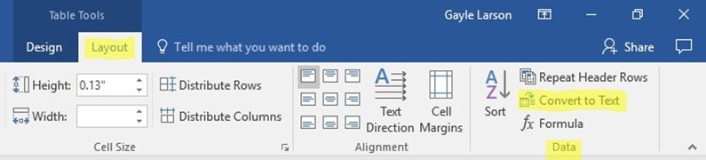 microsoft word convert field to text