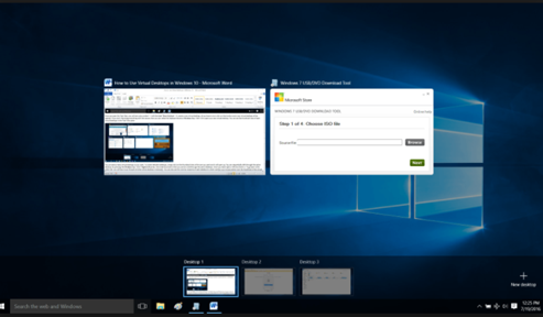 Create Virtual Desktops in Windows 10 - Shortcuts for Microsoft Office!