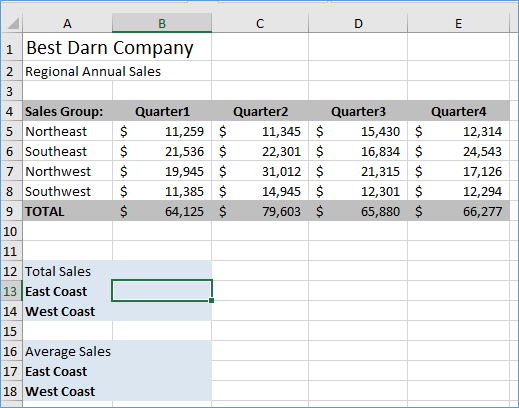 Use Range Names in formulas for clarity and fast results. Have Excel ...