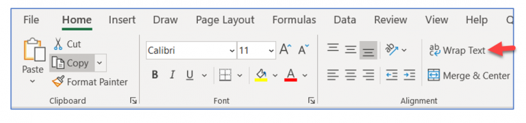 how to paste text into a single excel cell